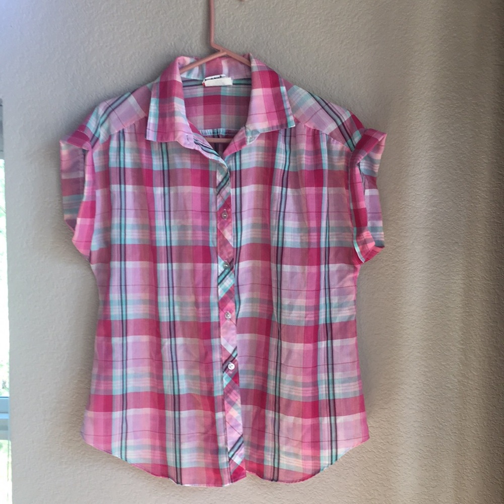 Vintage Accent Ladies Blouse- Made in USA - Size 18- Short Sleeve
